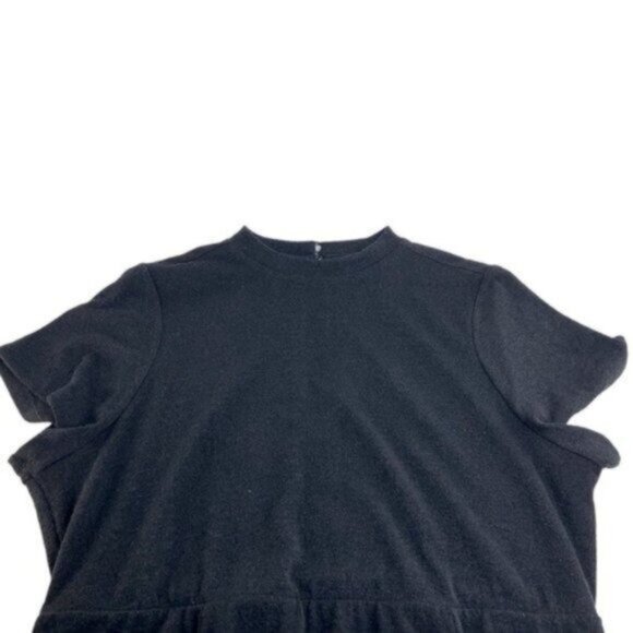 Torrid Black Knit Mock Neck Skater Sweater Dress Fit and Flare - Picture 3 of 8